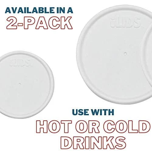 iLIDS Mason Jar Storage Lid, Regular Mouth, White | Airtight Food-Grade Polypropylene Pack of 2 thumbnail 3