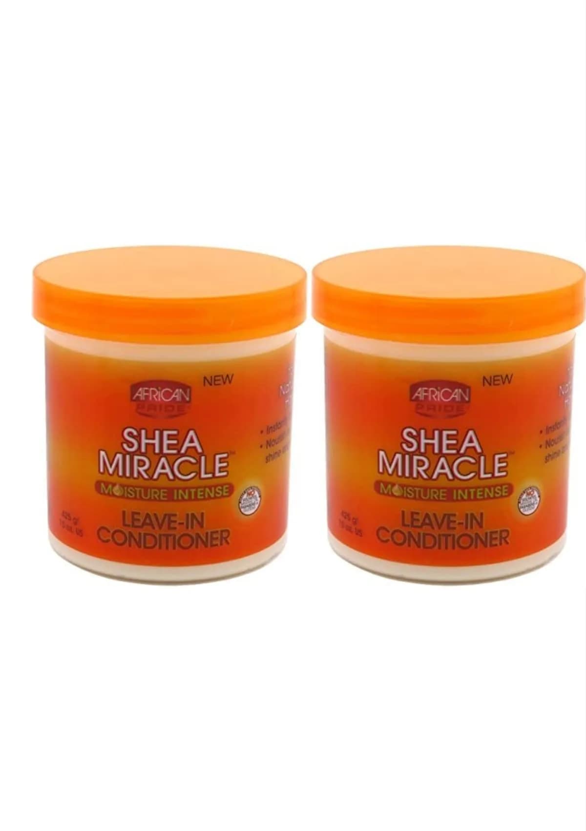 African Pride Shea Miracle Leave In Conditioner 45ml (15 Fl Oz) 3-Pack | Smooths Curls, Coils & Waves — 2-Pack