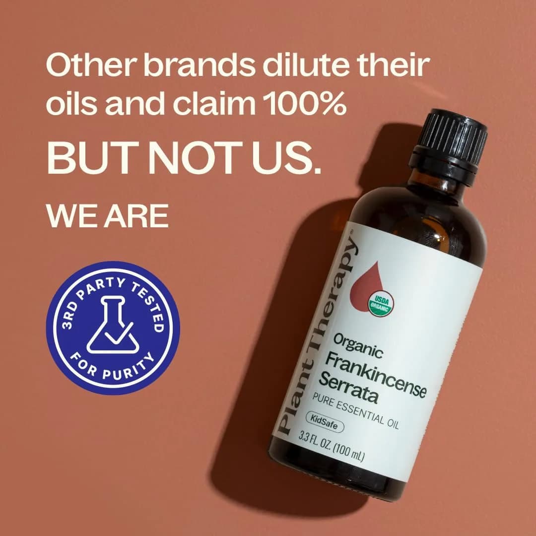 Plant Therapy Organic Frankincense Serrata Essential Oil 100 mL (3.3 Fl Oz) | USDA Certified Organic, Pure & Undiluted - view 5