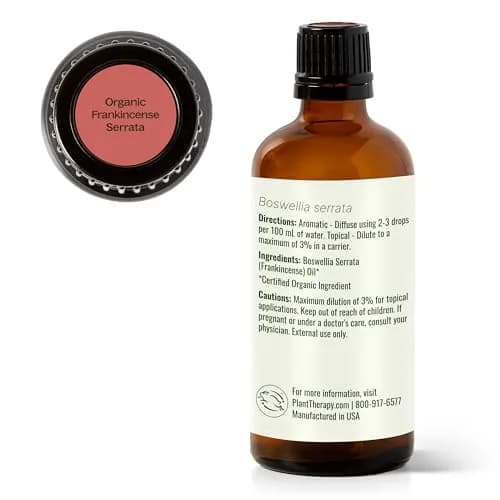 Plant Therapy Organic Frankincense Serrata Essential Oil 100 mL (3.3 Fl Oz) | USDA Certified Organic, Pure & Undiluted thumbnail 9