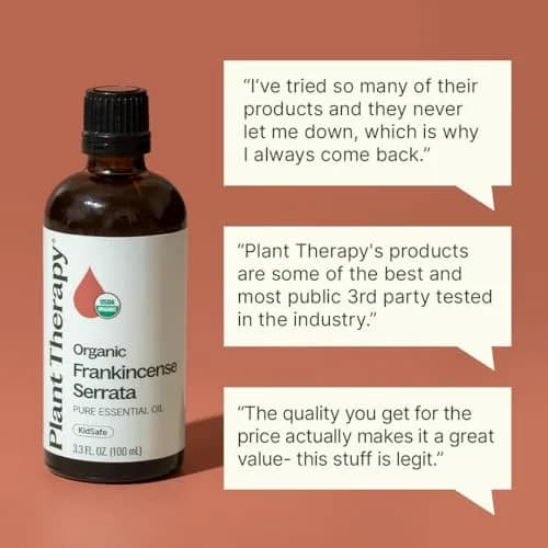Plant Therapy Organic Frankincense Serrata Essential Oil 100 mL (3.3 Fl Oz) | USDA Certified Organic, Pure & Undiluted thumbnail 3