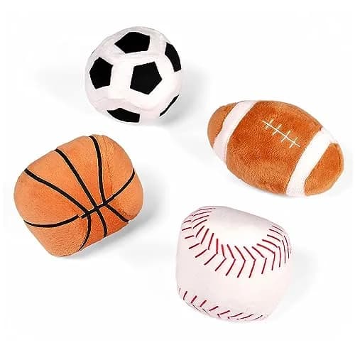 GUND Baby My First Sports Bag 5-Piece Plush Toy Playset for Babies | Sensory Plush Toys for Early Development thumbnail 3