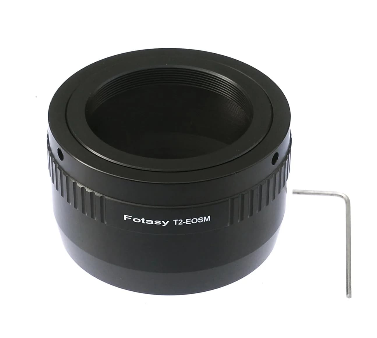 Fotasy T Mount Lens to Canon EF-M Adapter, T2 EFM, Manual Focus, Compatible with Canon EOS M Series (55mm Mount)