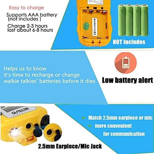 Retevis RT388 Walkie Talkies for Kids | 22 Channels, Long Range, Night Play, 4-12 Years thumbnail 5