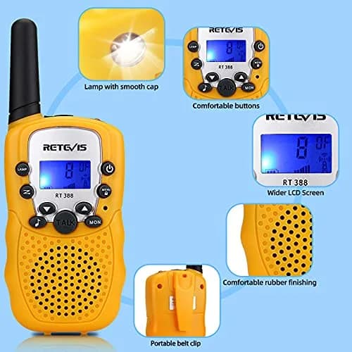 Retevis RT388 Walkie Talkies for Kids | 22 Channels, Long Range, Night Play, 4-12 Years thumbnail 2