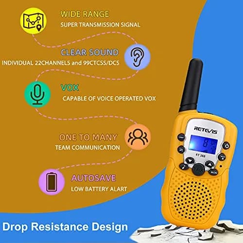 Retevis RT388 Walkie Talkies for Kids | 22 Channels, Long Range, Night Play, 4-12 Years thumbnail 3