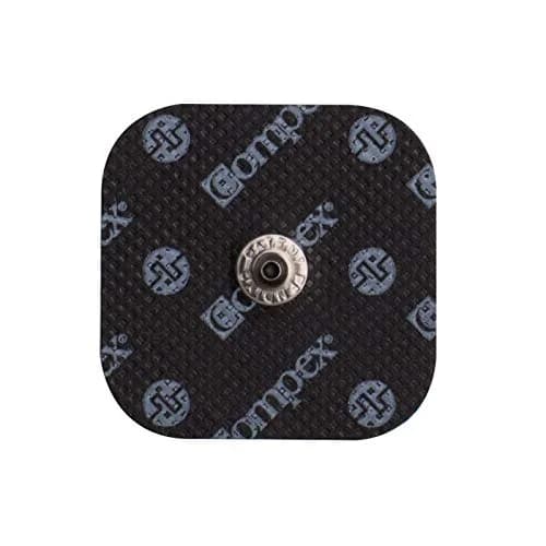 Compex Easy Snap- 2" x 2" Electrodes 4 Pack | Medical-Grade Adhesive for Muscle Stimulation thumbnail 1