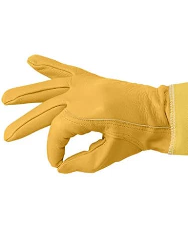 Humble Bee Cowhide Beekeeping Gloves with Reinforced Cuffs | Extra Strength Bee Protection thumbnail 3