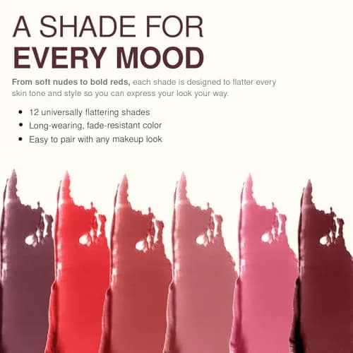 Palladio Herbal Matte Lipstick, Creamy & Long Lasting, Red Carpet | Vegan, Hydrating, Full Coverage thumbnail 6