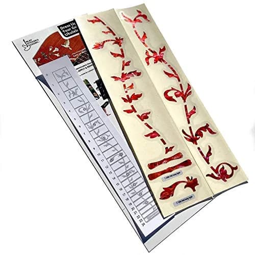 Inlaystickers Tree of Life Fret Markers for Guitars - Abalone Red | Real Inlay Look thumbnail 5