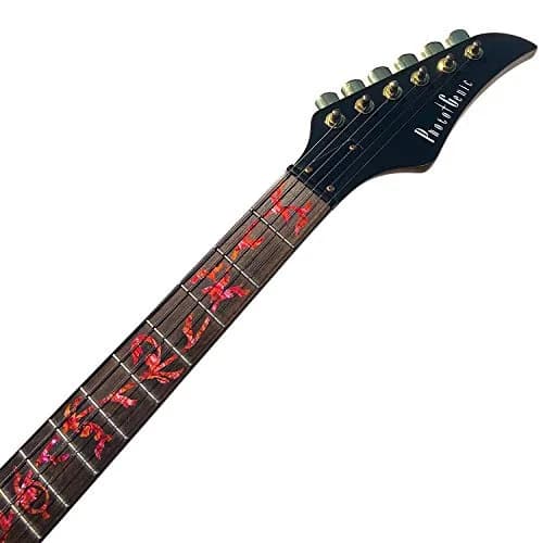 Inlaystickers Tree of Life Fret Markers for Guitars - Abalone Red | Real Inlay Look thumbnail 2