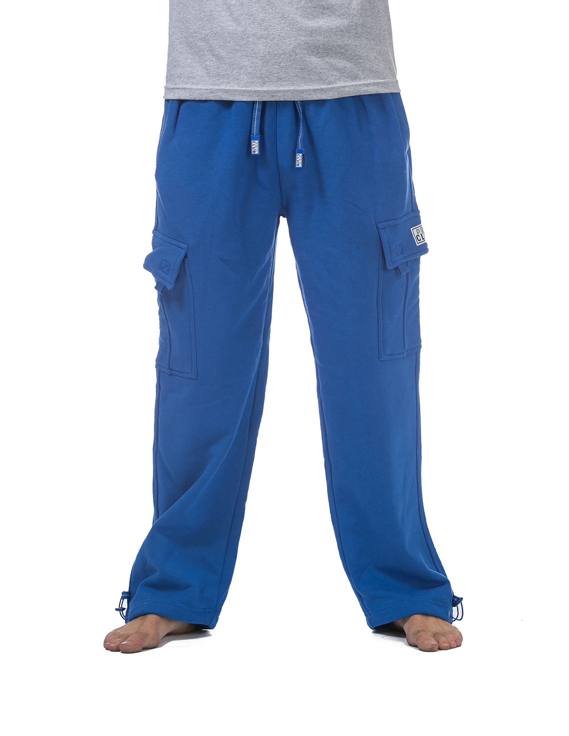 Pro Club Heavyweight Fleece Cargo Pants 2X-Large Royal Blue | Warm, Durable & Relaxed Fit