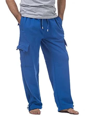 Pro Club Heavyweight Fleece Cargo Pants 2X-Large Royal Blue | Warm, Durable & Relaxed Fit thumbnail 2