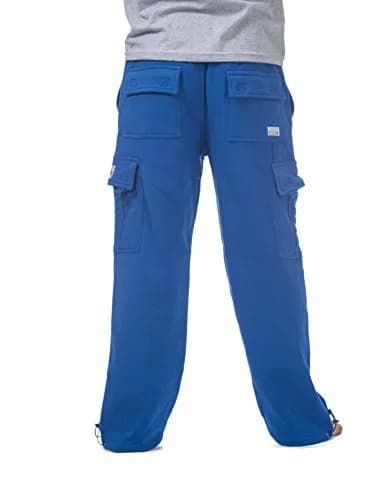 Pro Club Heavyweight Fleece Cargo Pants 2X-Large Royal Blue | Warm, Durable & Relaxed Fit thumbnail 3