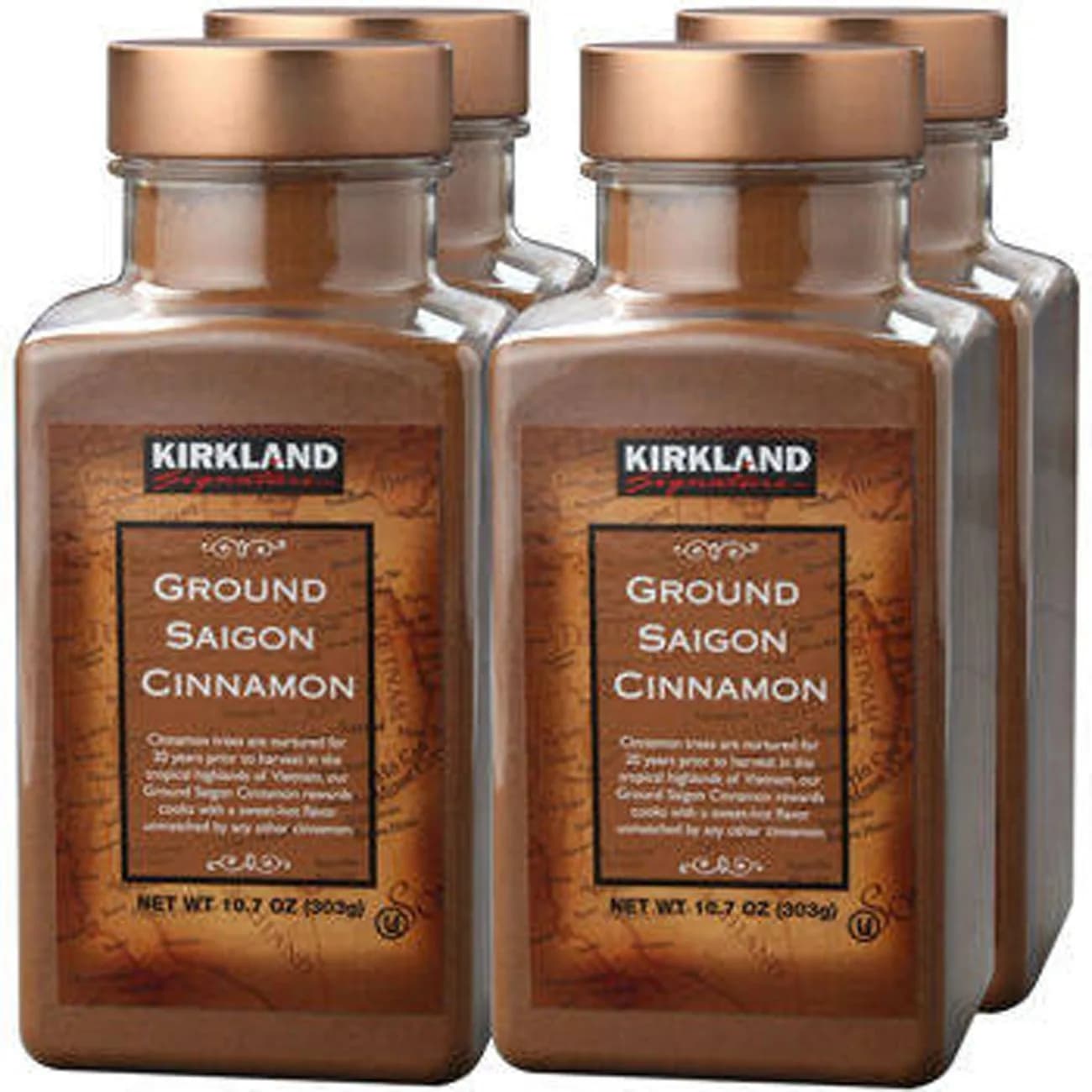 Kirkland Signature Saigon Cinnamon Ground Spice 10.7 oz (303 g) | Rich Aroma & Deep Flavor — 1 Ounce
