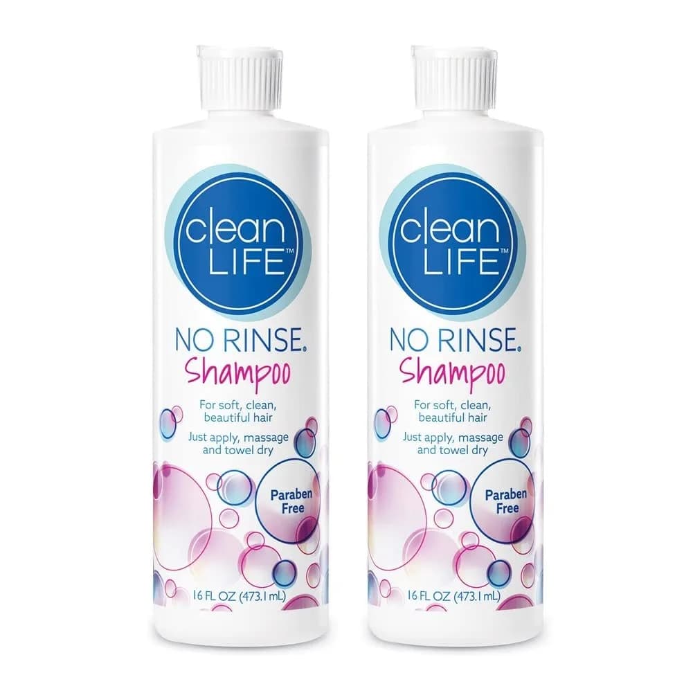 No-Rinse Waterless Shampoo 16 fl oz | Quick, Odor-Free, Rinse-Free Formula for Care & Travel — 16 Fl Oz