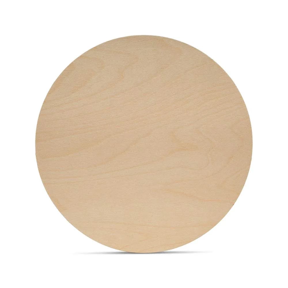 Woodpeckers 10 inch Unfinished Birch Plywood Circles | 1/8 Inch Thick Craft Discs