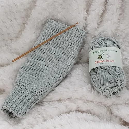 BambooMN JubileeYarn Cotton Select Yarn - Blueberry Pie | Sport Weight, 8 Skeins, Soft Cotton thumbnail 4