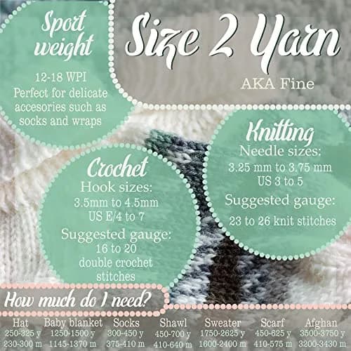 BambooMN JubileeYarn Cotton Select Yarn - Blueberry Pie | Sport Weight, 8 Skeins, Soft Cotton thumbnail 7