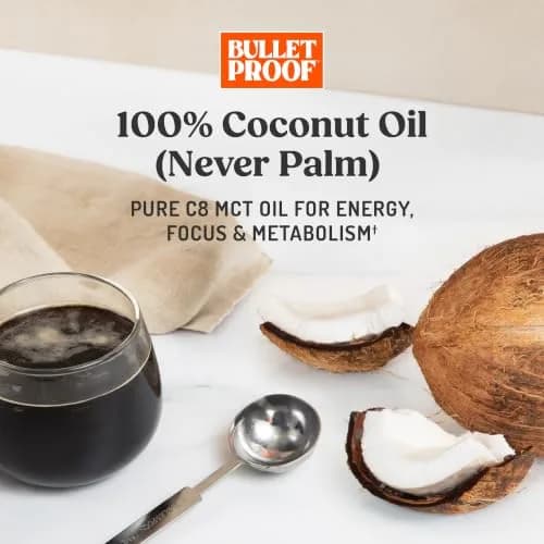 Bulletproof Brain Octane C8 MCT Oil 473ml (16 Fl Oz) | Triple-Distilled Keto Energy Supplement thumbnail 6