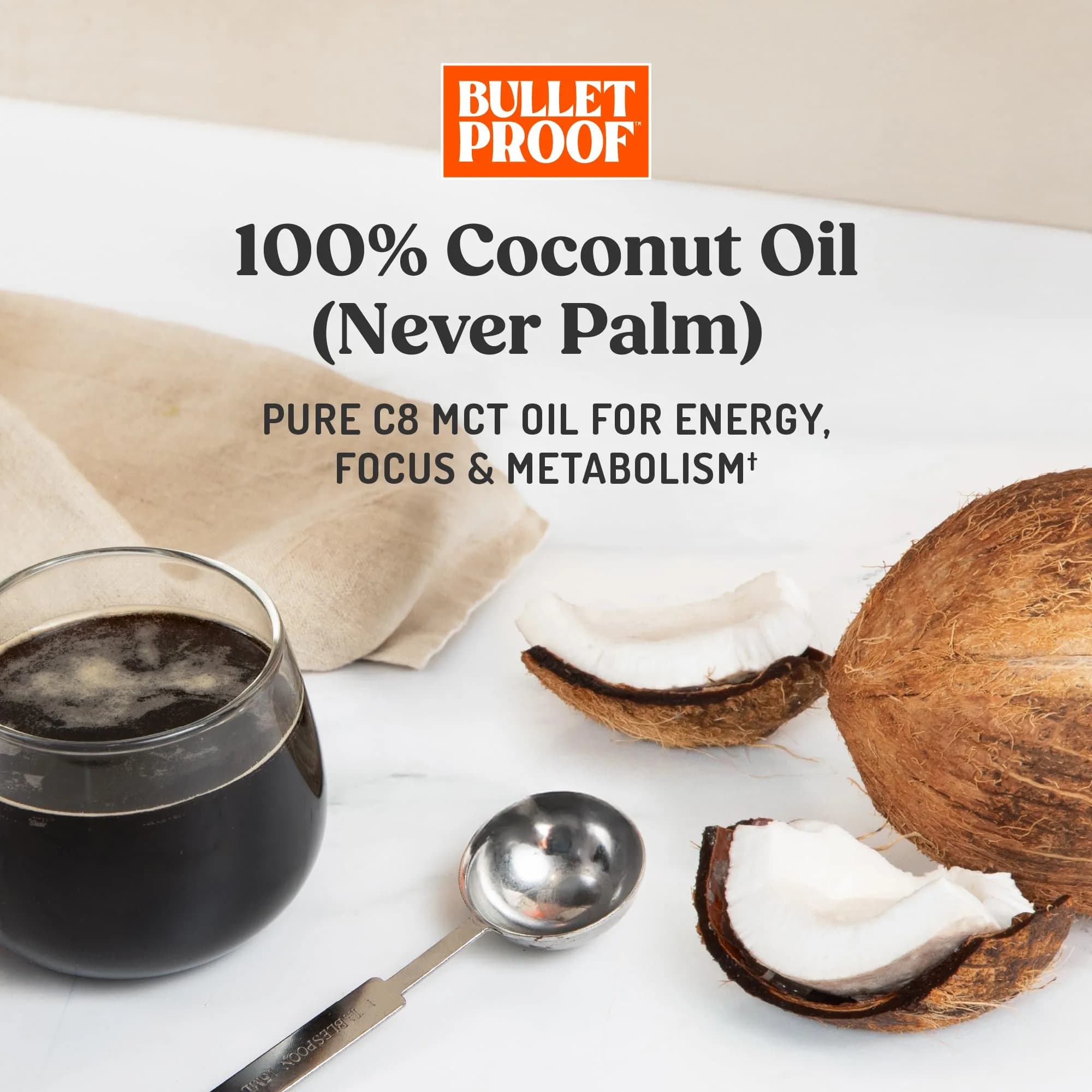 Bulletproof Brain Octane C8 MCT Oil 473ml (16 Fl Oz) | Triple-Distilled Keto Energy Supplement - view 6