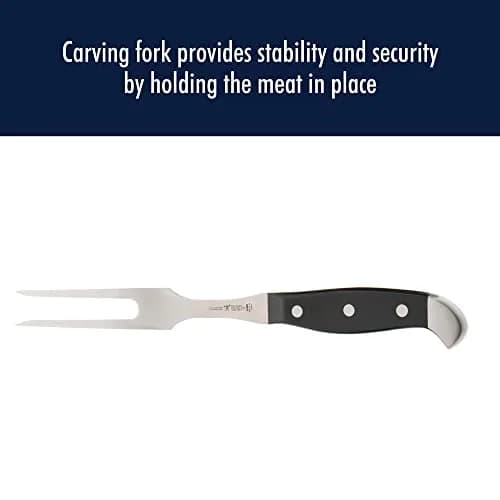 HENCKELS Statement 2 pc Turkey Carving Knife & Fork Set, German Engineered | Precision Carving Tools for Meat thumbnail 4
