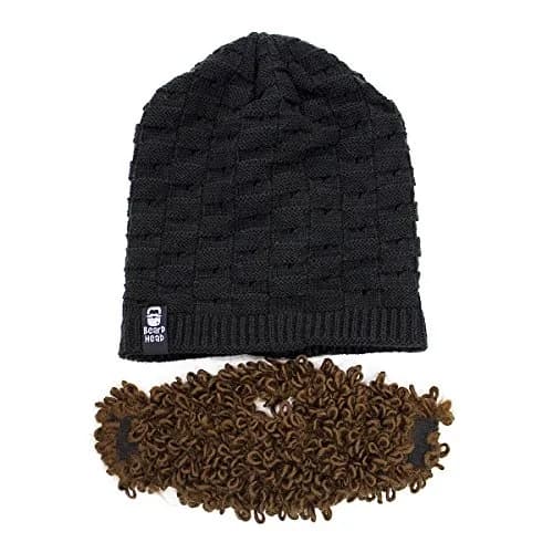 Beard Head Curly Atticus Beard Hat - Original Slouchy Beanie and Removable Beard | Warm, Funny & Functional thumbnail 4