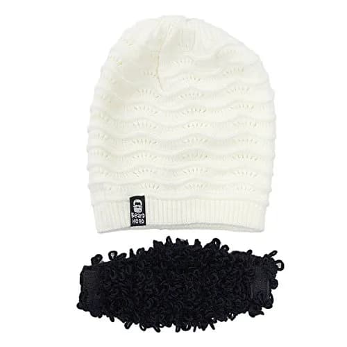 Beard Head Curly Pearl Beard Hat - Original Slouchy Beanie and Removable Beard | Fun, Warm & Adjustable thumbnail 2