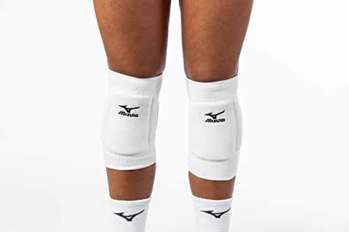 Mizuno T10 Plus Volleyball Knee Pads Adult White One Size | Durable Protection for Intense Play thumbnail 2