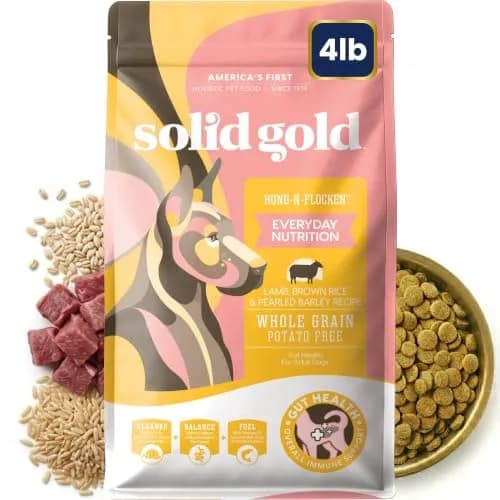 Solid Gold Lamb Dry Dog Food for Adult & Senior Dogs | High Protein with Probiotics (4LB) thumbnail 1