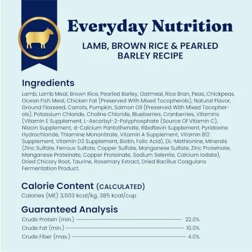 Solid Gold Lamb Dry Dog Food for Adult & Senior Dogs | High Protein with Probiotics (4LB) thumbnail 9