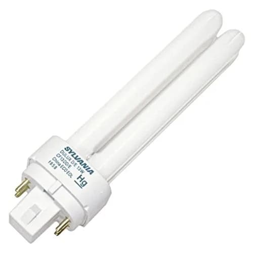 LEDVANCE Sylvania Dulux D/E CFL Light Bulb 13W G24q-1 Base 3000K White | 20,000 Hour Life thumbnail 1