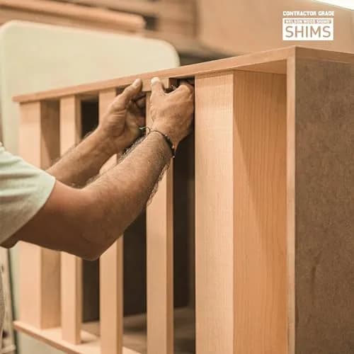 Nelson Wood Shims Contractor Grade 56 Count - 8 Inch Beddar Wood Shims | Leveling & Installation Aid thumbnail 6