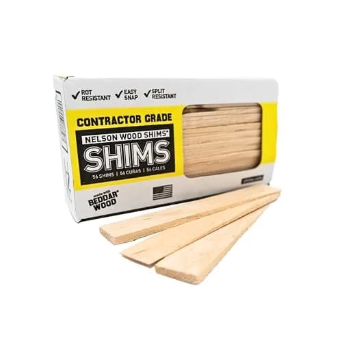Nelson Wood Shims Contractor Grade 56 Count - 8 Inch Beddar Wood Shims | Leveling & Installation Aid thumbnail 8