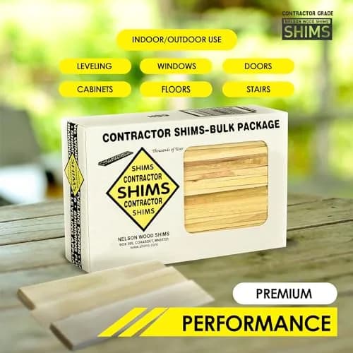 Nelson Wood Shims Contractor Grade 56 Count - 8 Inch Beddar Wood Shims | Leveling & Installation Aid thumbnail 3