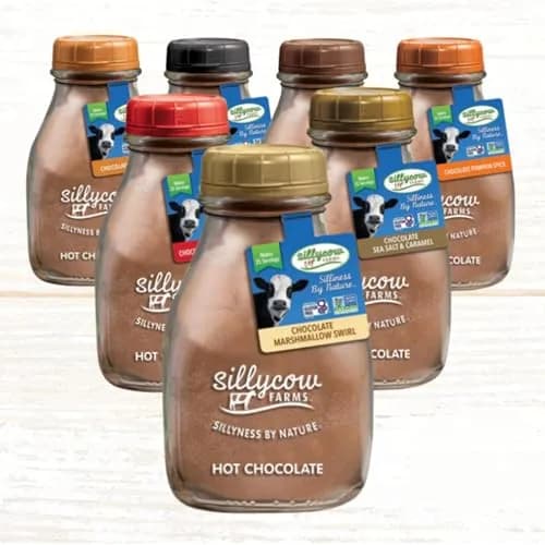 Silly Cow Farms Hot Chocolate Mix Truffle Flavor | Vegan, Nut Free, Gluten-Free 16.9 Oz thumbnail 6