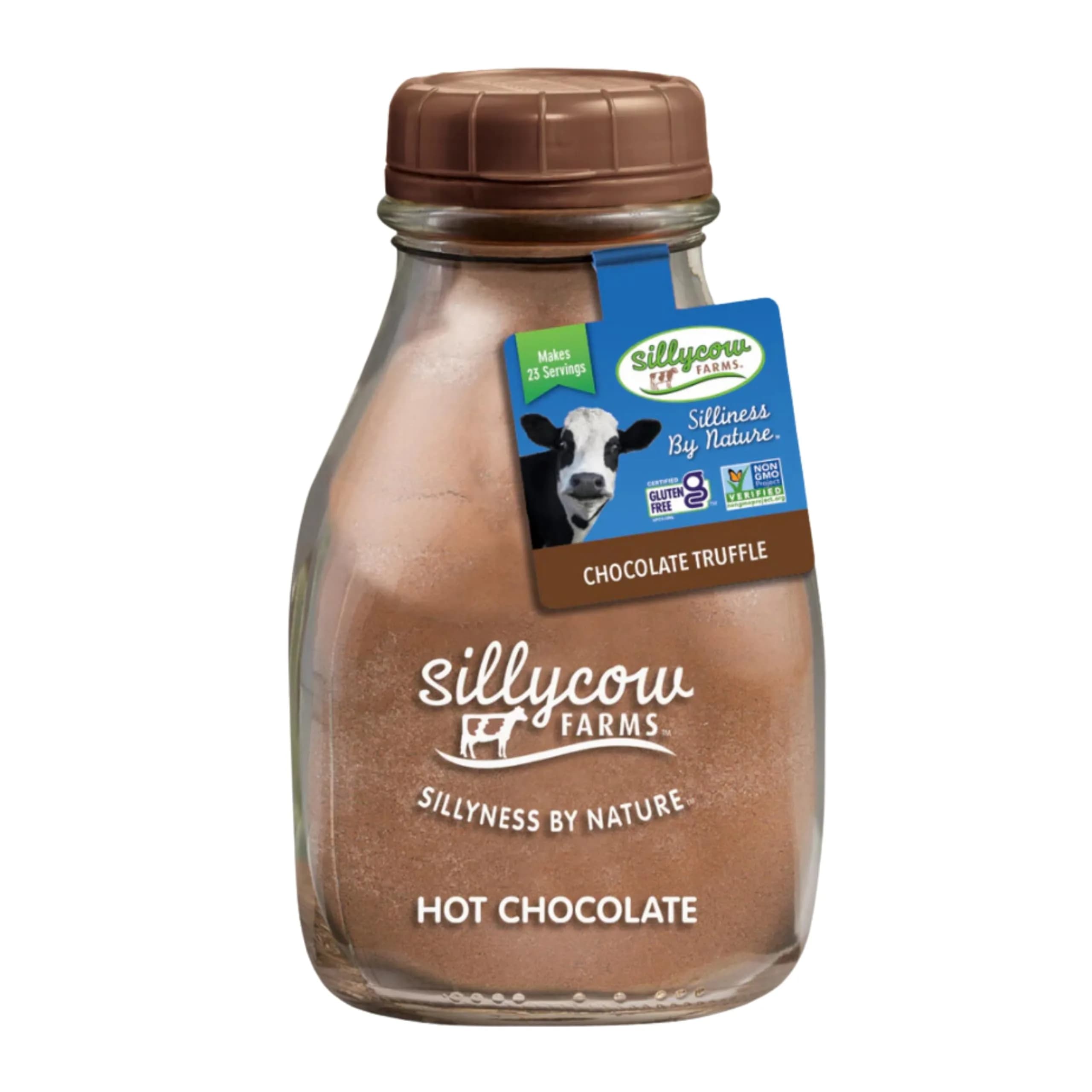 Silly Cow Farms Hot Chocolate Mix Truffle Flavor | Vegan, Nut Free, Gluten-Free 16.9 Oz - main product image