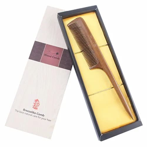 Breezelike Hair Combs for Styling, Fine Tooth Wooden Tail Comb for Women | Natural Sandalwood, Detangling & Stress Relief thumbnail 6