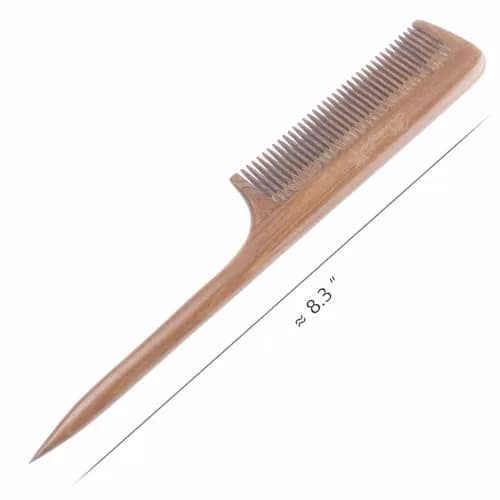 Breezelike Hair Combs for Styling, Fine Tooth Wooden Tail Comb for Women | Natural Sandalwood, Detangling & Stress Relief thumbnail 4