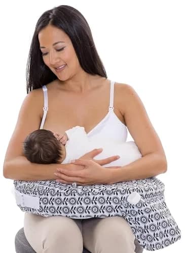 My Brest Friend Original Nursing Pillow - Midnight Poppy | Ergonomic Support for Breastfeeding & Bottle Feeding thumbnail 2