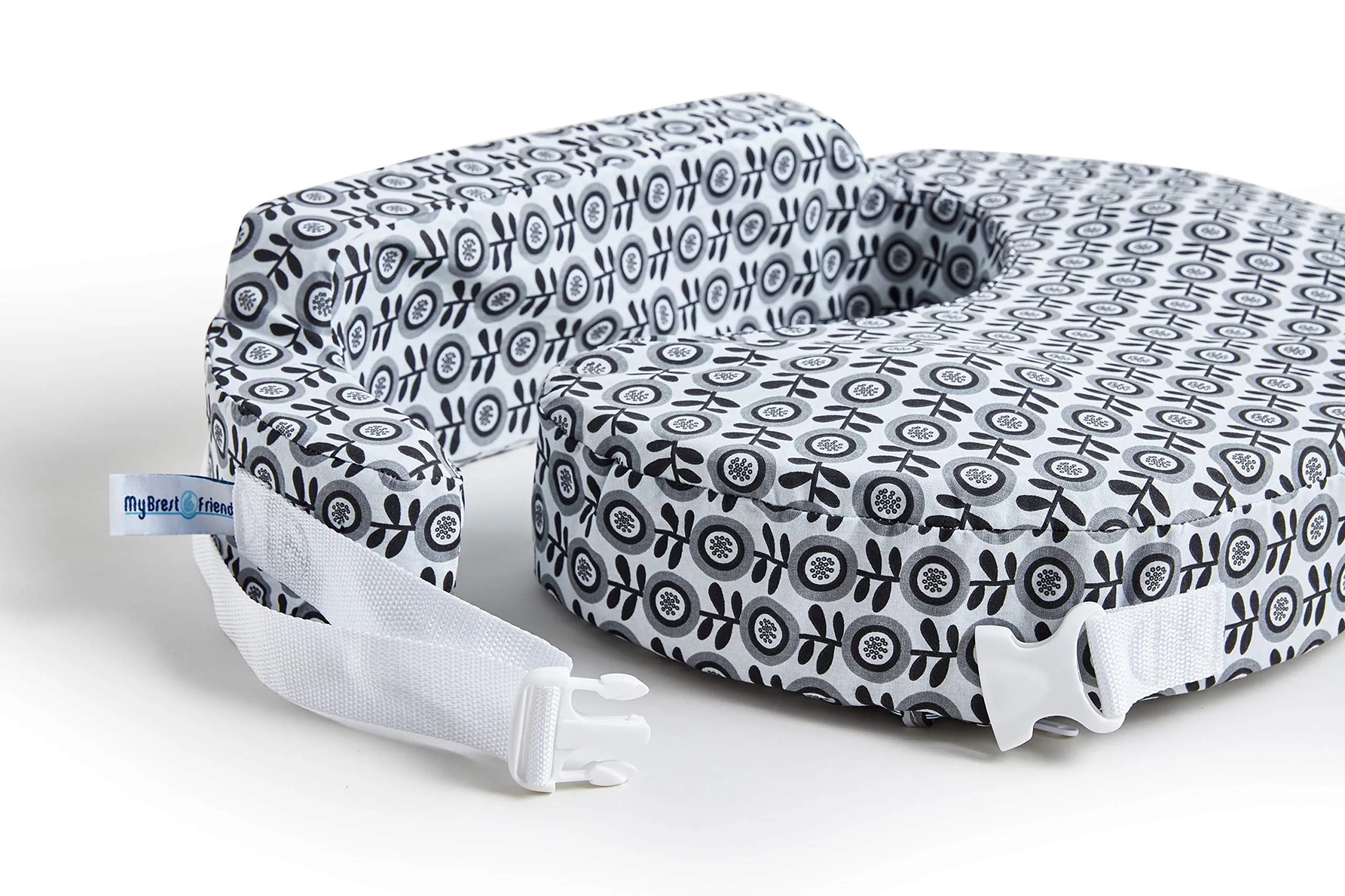 My Brest Friend Original Nursing Pillow - Midnight Poppy | Ergonomic Support for Breastfeeding & Bottle Feeding - view 4