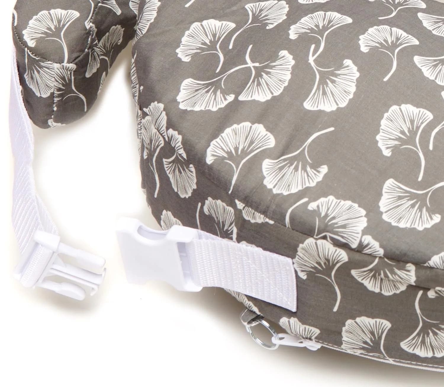 My Brest Friend Original Nursing Pillow Grey Flowing Fans | Ergonomic Support for Mom & Baby - view 5