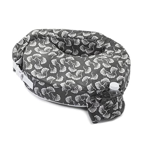 My Brest Friend Original Nursing Pillow Grey Flowing Fans | Ergonomic Support for Mom & Baby thumbnail 1