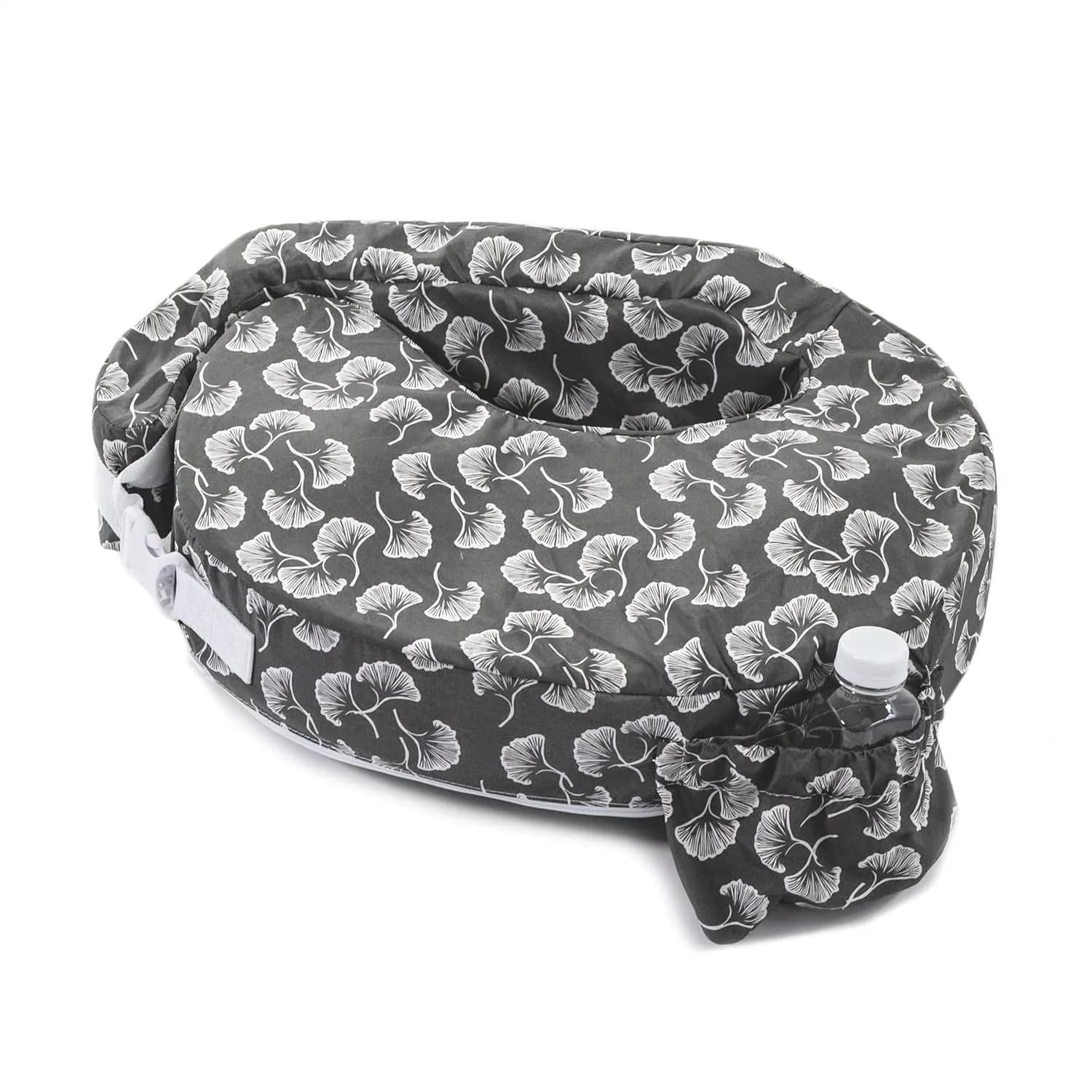 My Brest Friend Original Nursing Pillow Grey Flowing Fans | Ergonomic Support for Mom & Baby - view 2