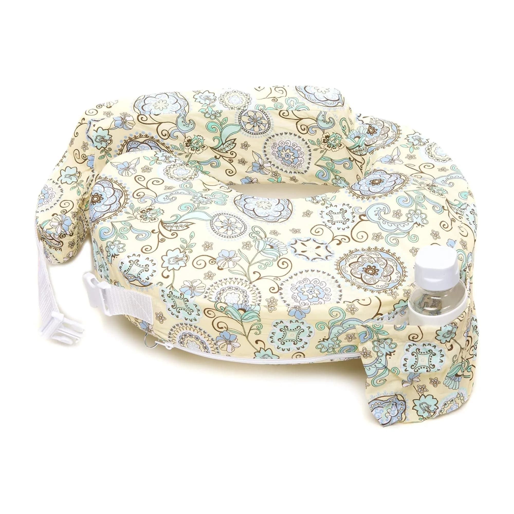 My Brest Friend Original Nursing Pillow Cover Buttercup Bliss | Easy Care, Adjustable Fit, Machine Washable, Durable with Handy Side Pocket - view 2