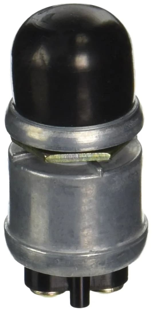 Calterm Heavy Duty Push Button Switch 12 V 60 A | Momentary On, Maintained Off, Black — Black