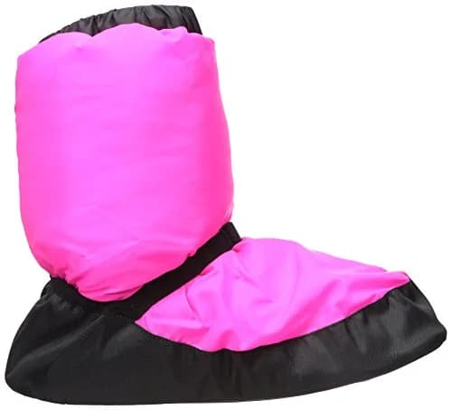 Bloch Women's Warm-up Bootie Large | Dance Shoe with Velcro Strap, Exceptional Warmth, PVC Outsole (Fluorescent Pink) thumbnail 2