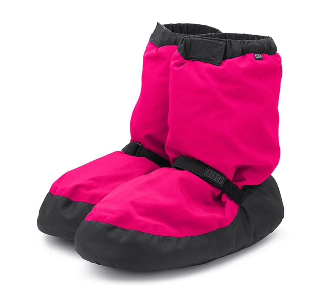 Bloch Women's Warm Up Bootie Dance Shoe, Fluorescent Pink, X-Small | Comfortable & Warm for Indian Dancers