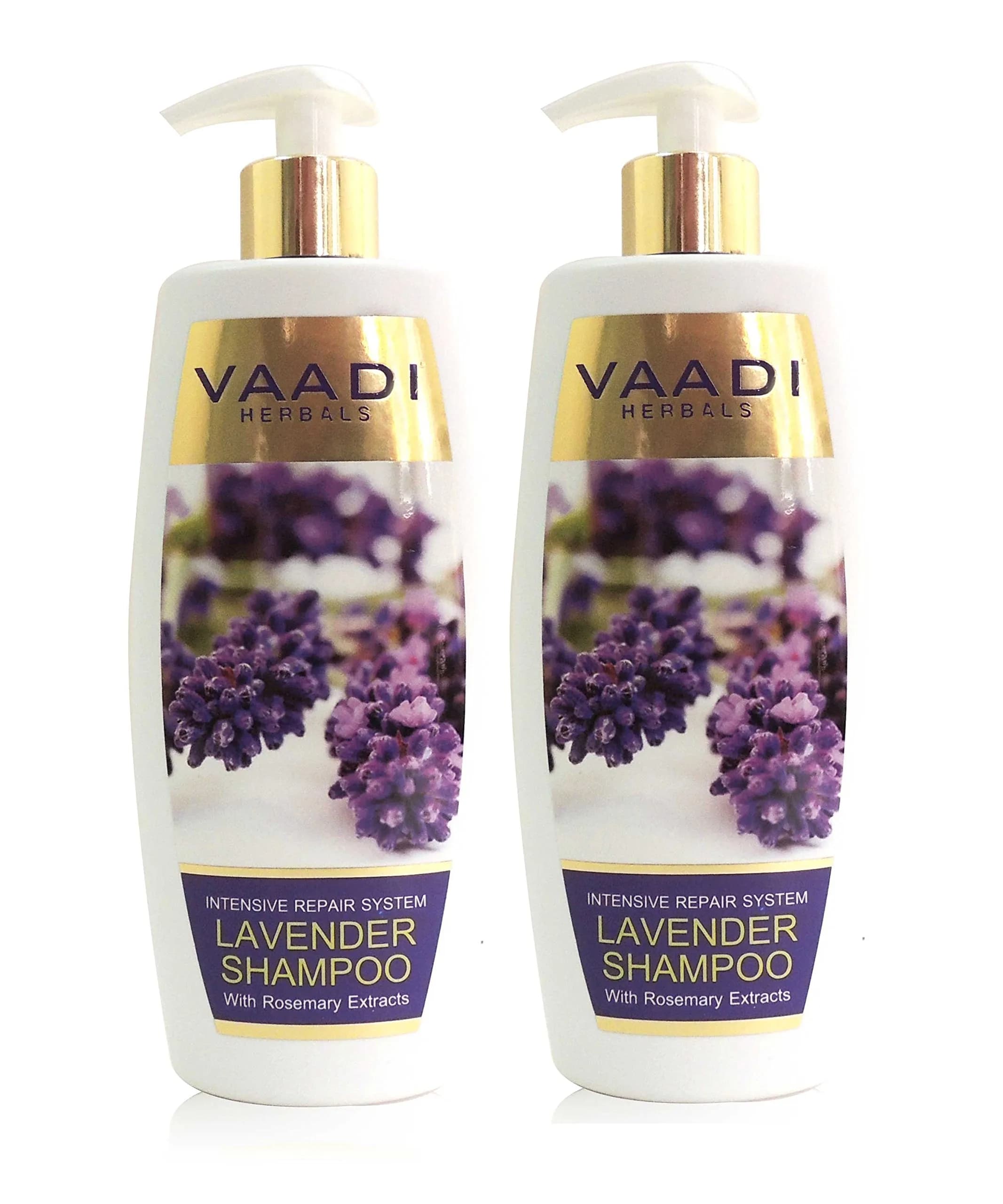 Vaadi Herbals Intensive Repair Shampoo with Lavender & Rosemary 710ml (23.6 Fl Oz) | Natural, Sulfate-Free Formula - main product image