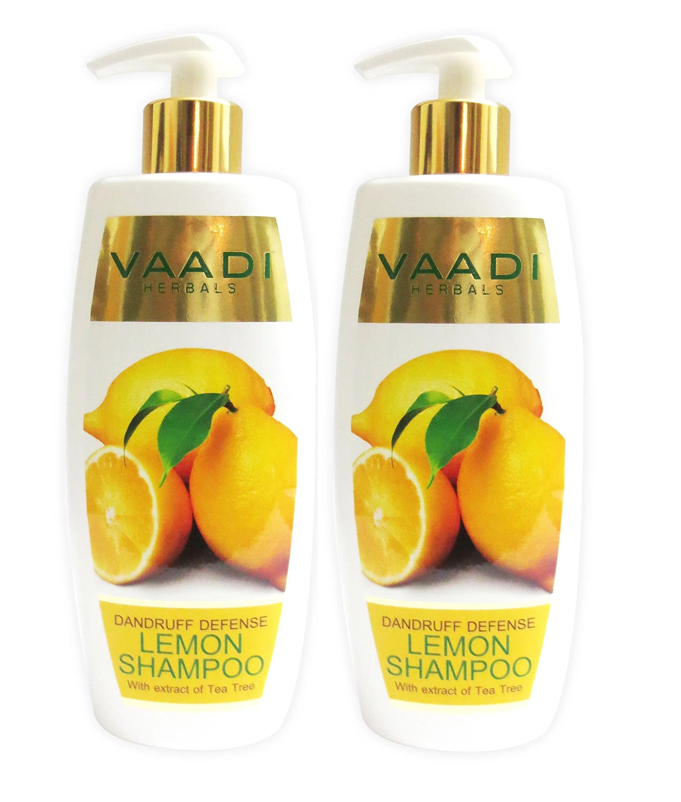 Vaadi Herbals Lemon with Tea Tree Extract Shampoo - Dandruff Defense - 700ml (23.6 Fl Oz) - All Hair Types - main product image